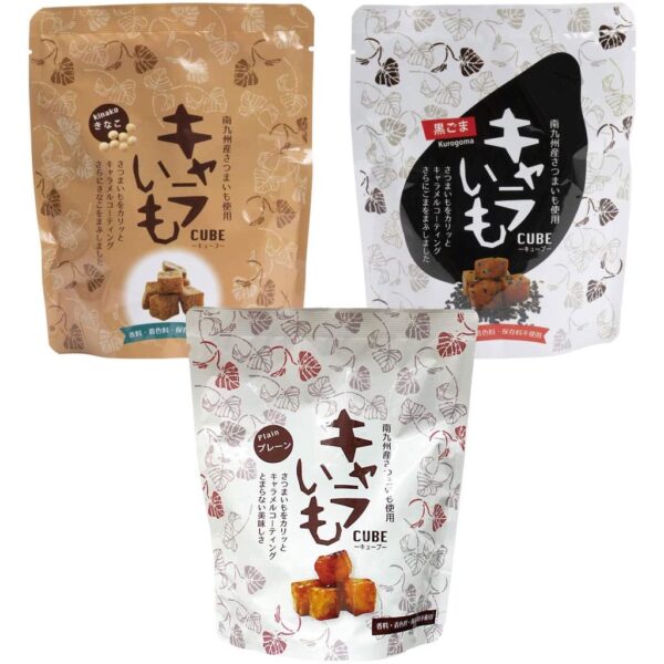 附發票 日本CUBE 南九州 蜜地瓜 香酥蜜蕃薯 焦糖薯塊  拔絲地瓜 番薯塊 甜心地瓜 地瓜酥 地瓜塊 黑芝麻地瓜