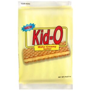 現貨附發票 泰國 Kid-O Wafer 夾心餅乾 (奶油風味) 隨手包 厚夾心餡 鬆脆威化餅 91g