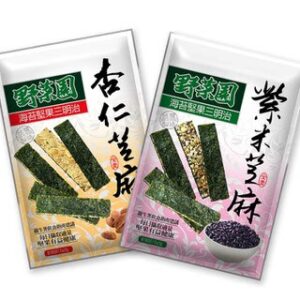 現貨附發票 華元 野菜園 海苔杏仁 杏仁芝麻/紫米芝麻  60g