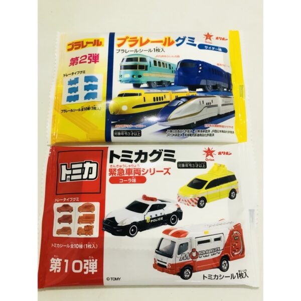 現貨附發票 日本 TOMICA 汽車軟糖 新幹線軟糖 附貼紙 汽車造型軟糖 新幹線造型軟糖