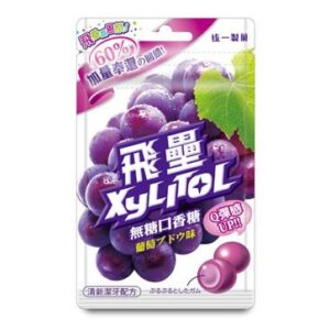 全館附發票 統一製菓 飛壘 Xylitol 葡萄 無糖口香糖 袋裝 60.9g Q彈感UP