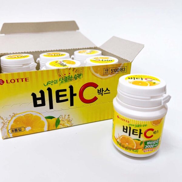 現貨附發票 韓國 樂天 LOTTE 維他命C VC 檸檬糖 65g 檸檬C糖