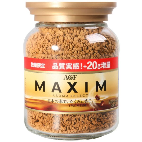 現貨附發票 日本 AGF MAXIM 即溶咖啡 箴言金咖啡 香醇摩卡 濃郁深煎 80g 增量版 100g